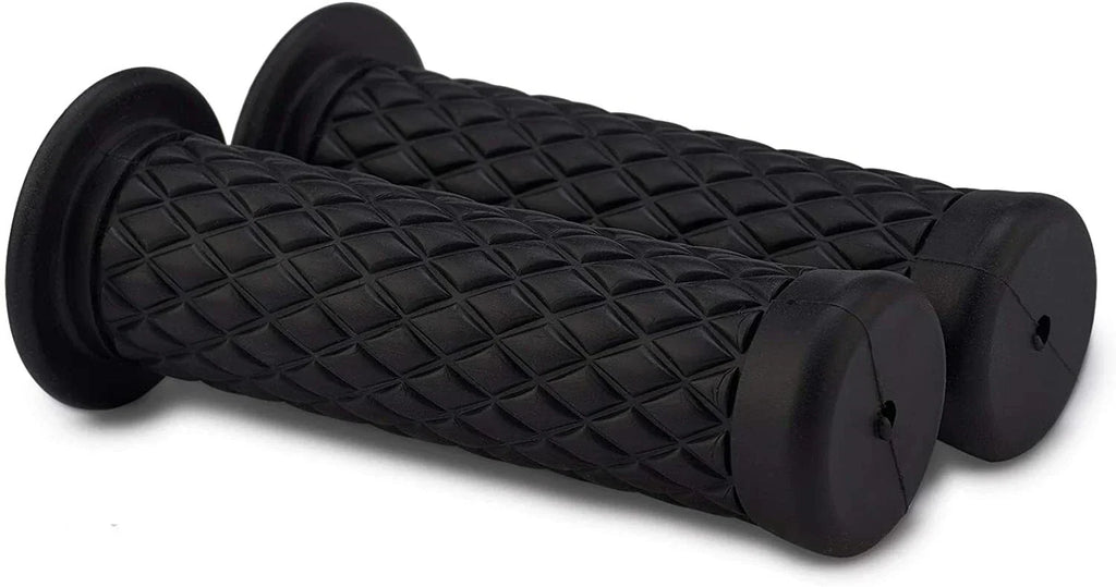 22mm Black Gel Handlebar Grips for Motorcycle Cafe Racer Dirt Bike ATV