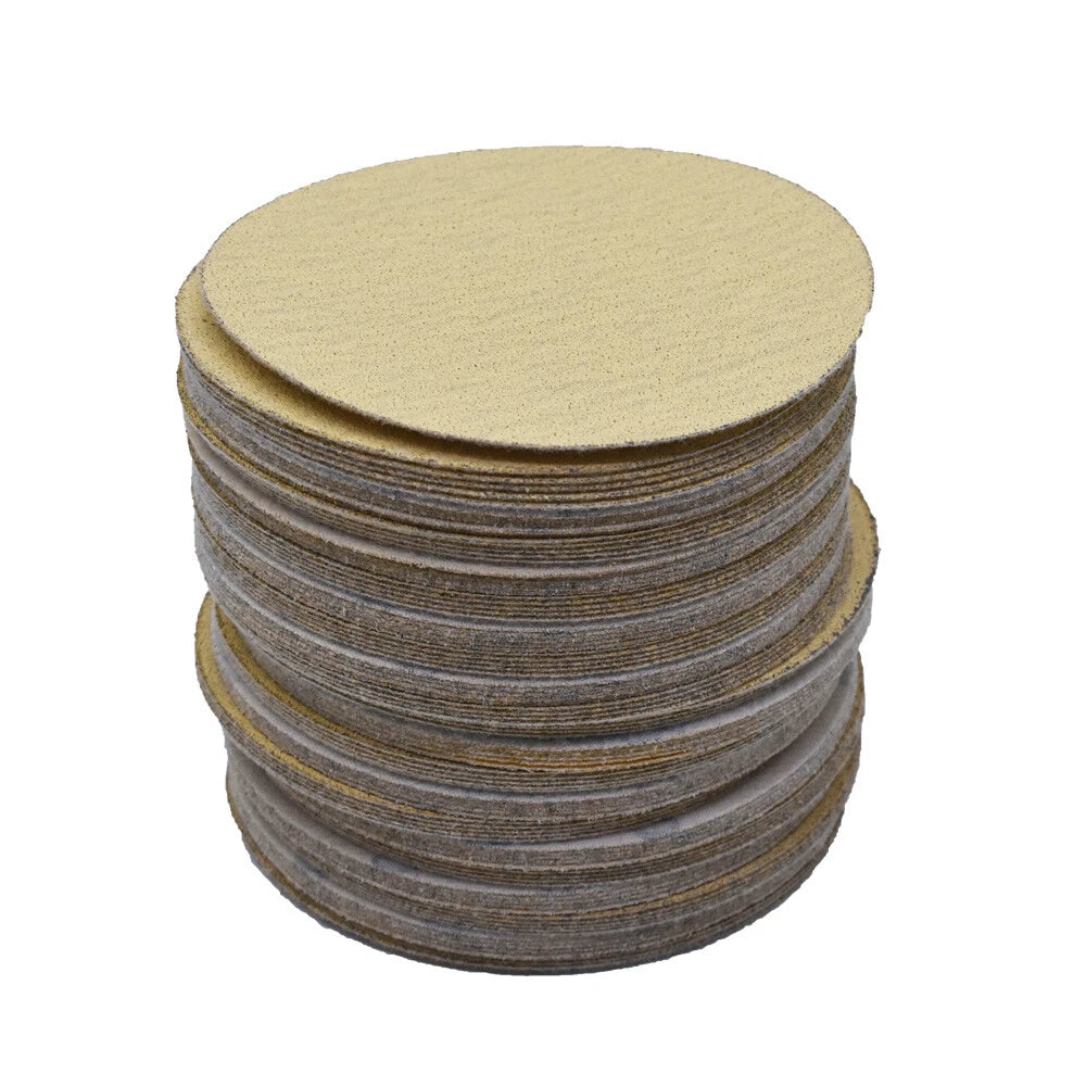 100 Pack of 5 Inch Hook Loop Sanding Discs 80 Grit