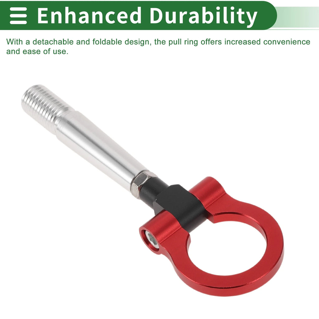 Tow Hook for Mitsubishi Lancer EX (2007–2012) 23.6mm Aluminum Alloy Red