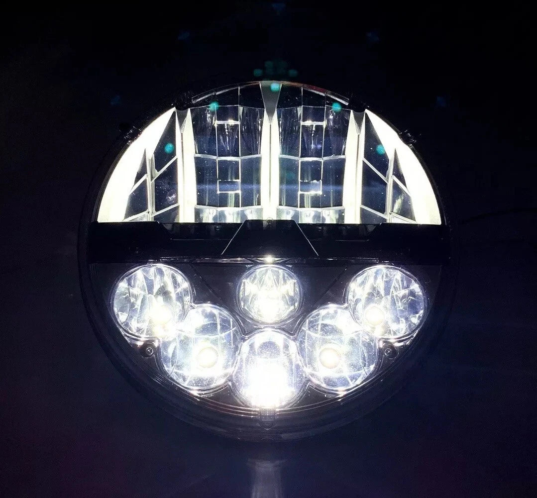 7 Inch LED Projector Headlights High Power for Pair (Low High)
