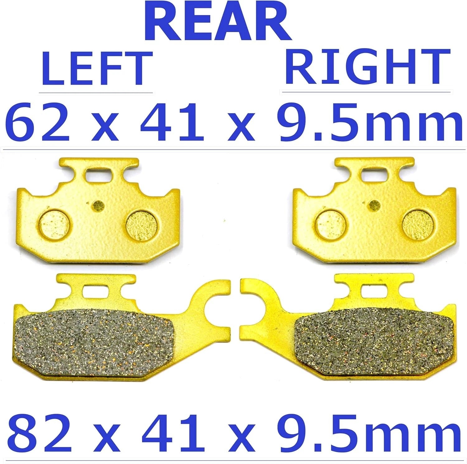 Set of 4 MC Front Rear Brake Pads for Can Am Commander Max 800R (2016–2020)
