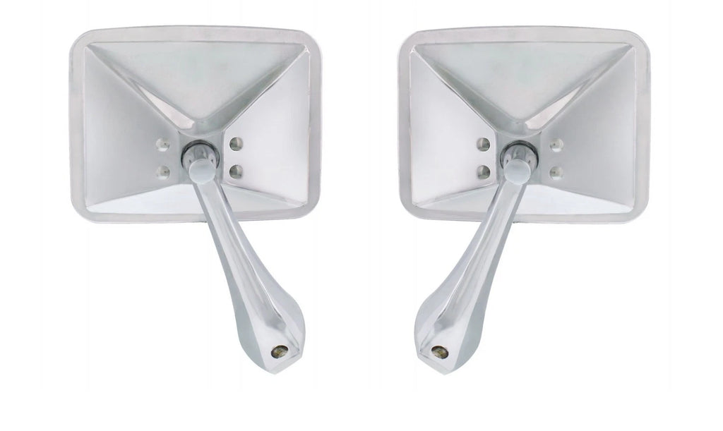 Outside Rearview Door Mirrors Chrome Pair for 1970–1972 Chevy Truck