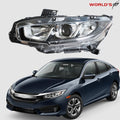 Halogen Chrome Projector Headlight for Honda Civic (2016–2018)