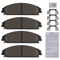 Set of 4 Front Ceramic Brake Pads for Chrysler 200 (2013–2014) 300 (2005–2019)