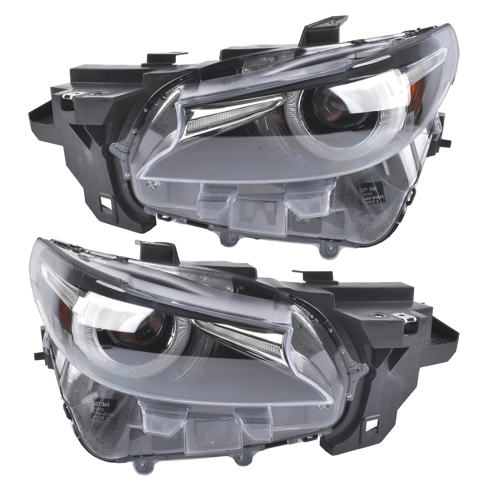 Set of 2 LED Headlight Assembly for Mazda CX-9 (2016–2023)