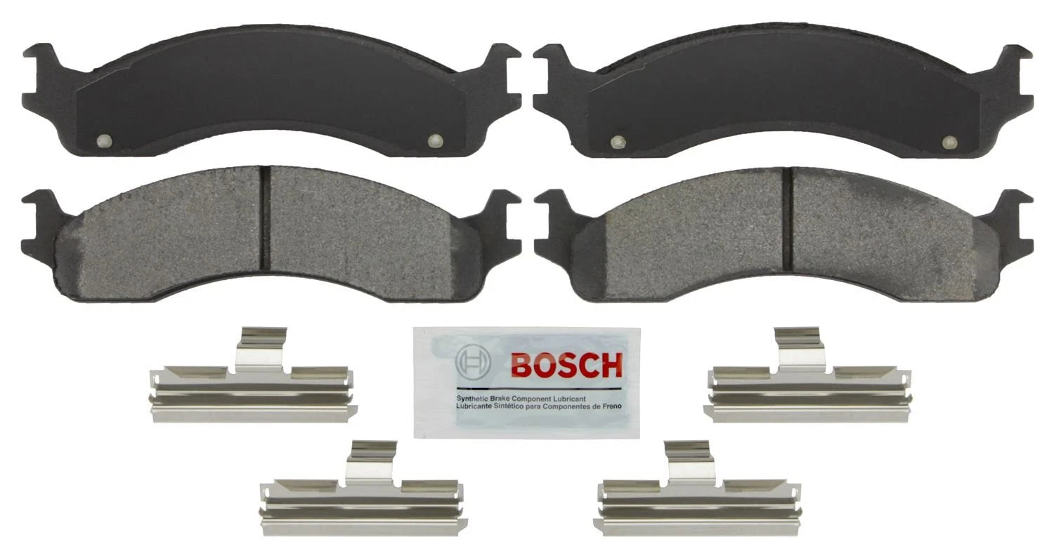 Bosch Front Severe Duty Semi-Metallic Brake Pads w/ Hardware for