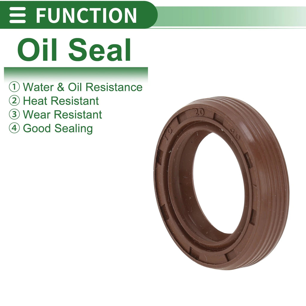 Oil Seal FKM Rubber 20x30x7mm for Various Models (5 Pcs)