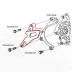 Front Sprocket Cover Chain Guard for Honda CR250R (2002–2007), CRF250R (2004–2009)