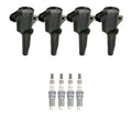 Set of 4 NGK Ignition Coils & Ruthenium Spark Plugs for Ford Escape, Transit Connect