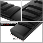 Set of 2 Black Flat Side Step Bars for Toyota Tundra (2007–2021)