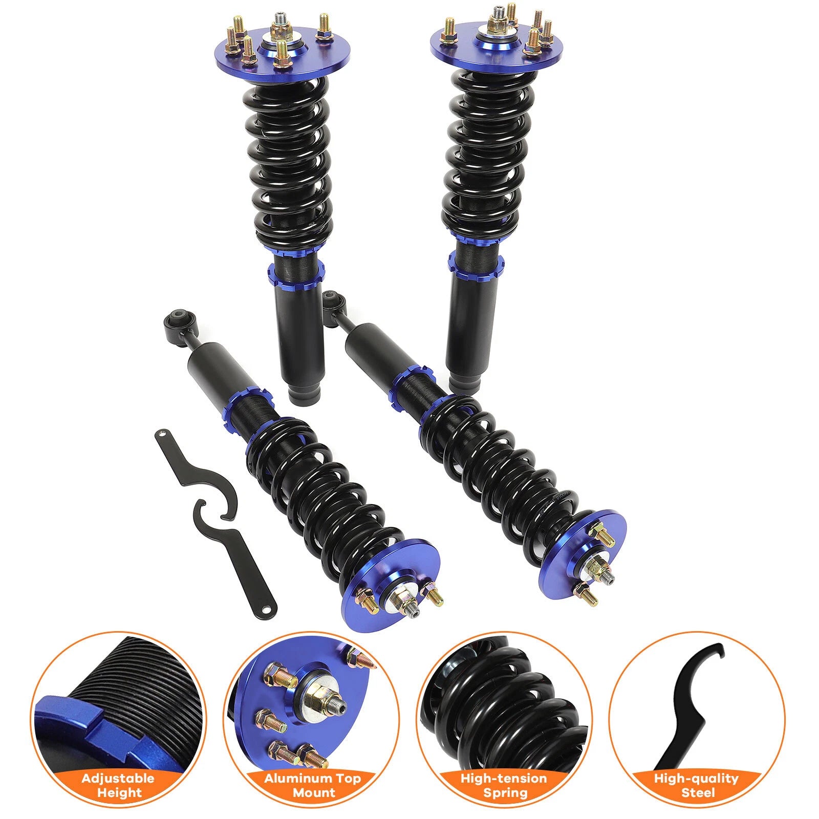Coilovers for Honda Accord (1998–2002) & Acura TL (1999–2003)