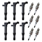 6X Ignition Coils + 6X Spark Plugs for Dodge Ram 1500, Jeep Liberty (2002–2008)