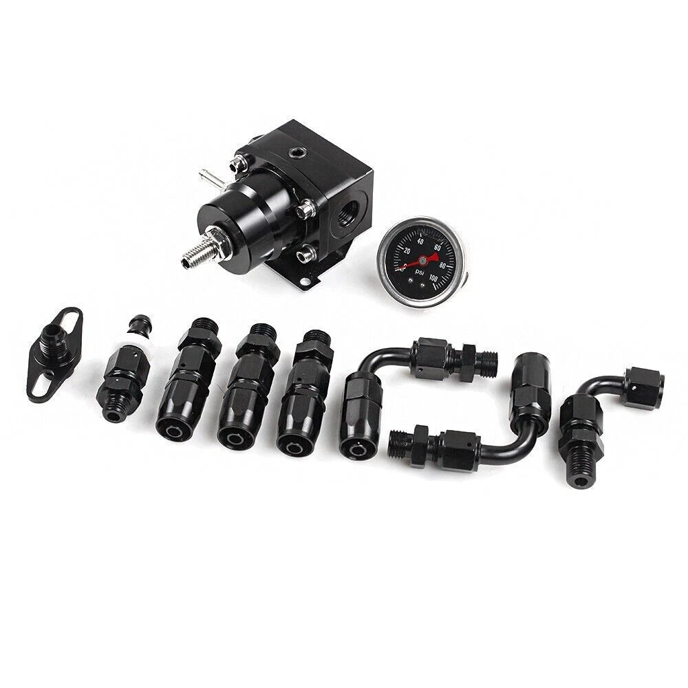 Fuel Rail Manifold with FPR Gauge Line Hose for Honda SOHC D Series