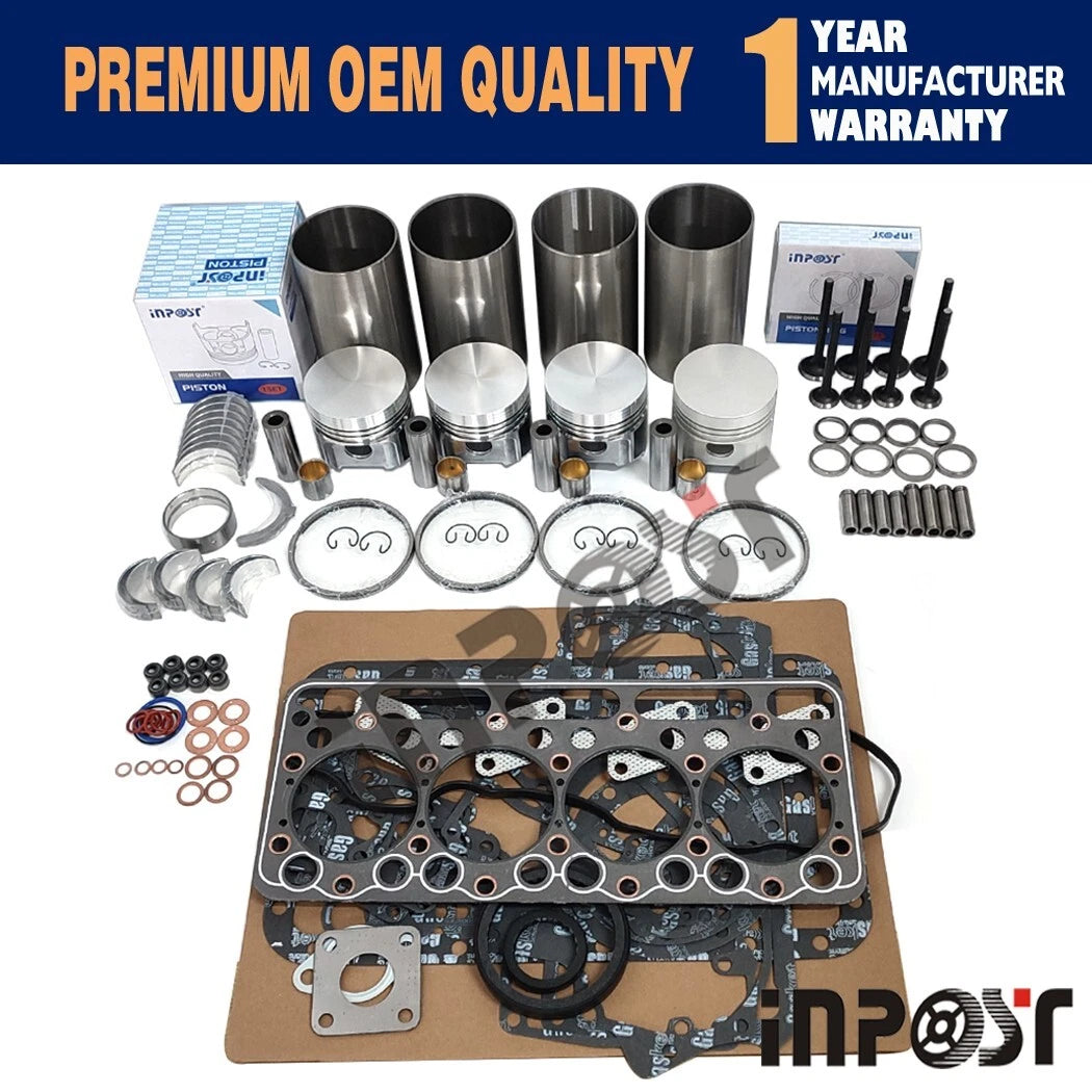 Overhaul Rebuild Kit for Kubota THOMAS Loader T173 T133 (V1902, V1902BH)