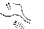 Dual Exhaust Tips for Nissan Titan (2004–2006) 2.5 Inch No Muffler Slash Cut