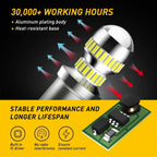 2X LED Backup Reverse Light Bulbs for AUXITO (6000K)