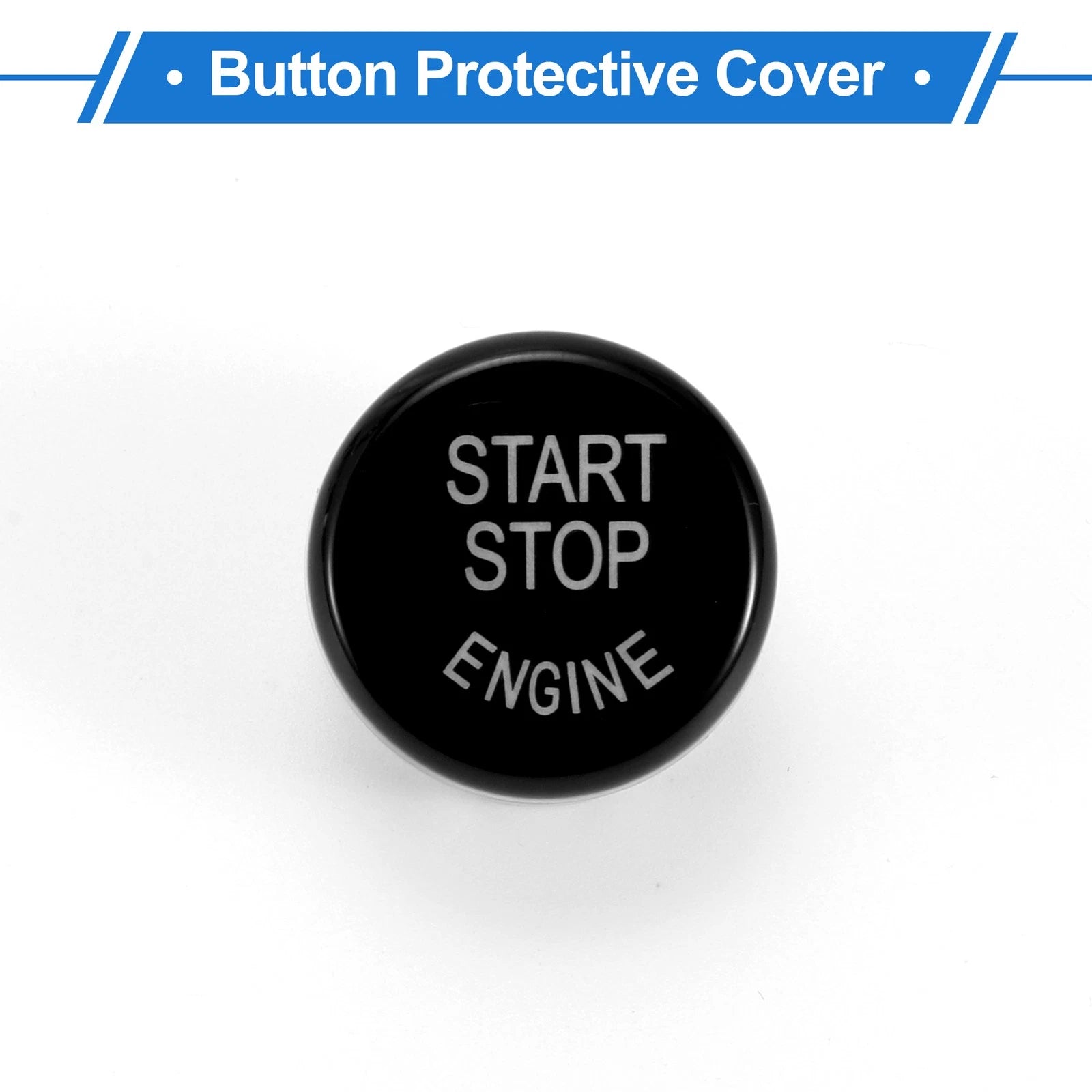 Push Start Button Cover for BMW (Compatible, 2.5cm, Black)