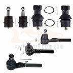 Set of 7 Front Suspension Ball Joints Tie Rod Ends for Jeep Cherokee (1991–2001)