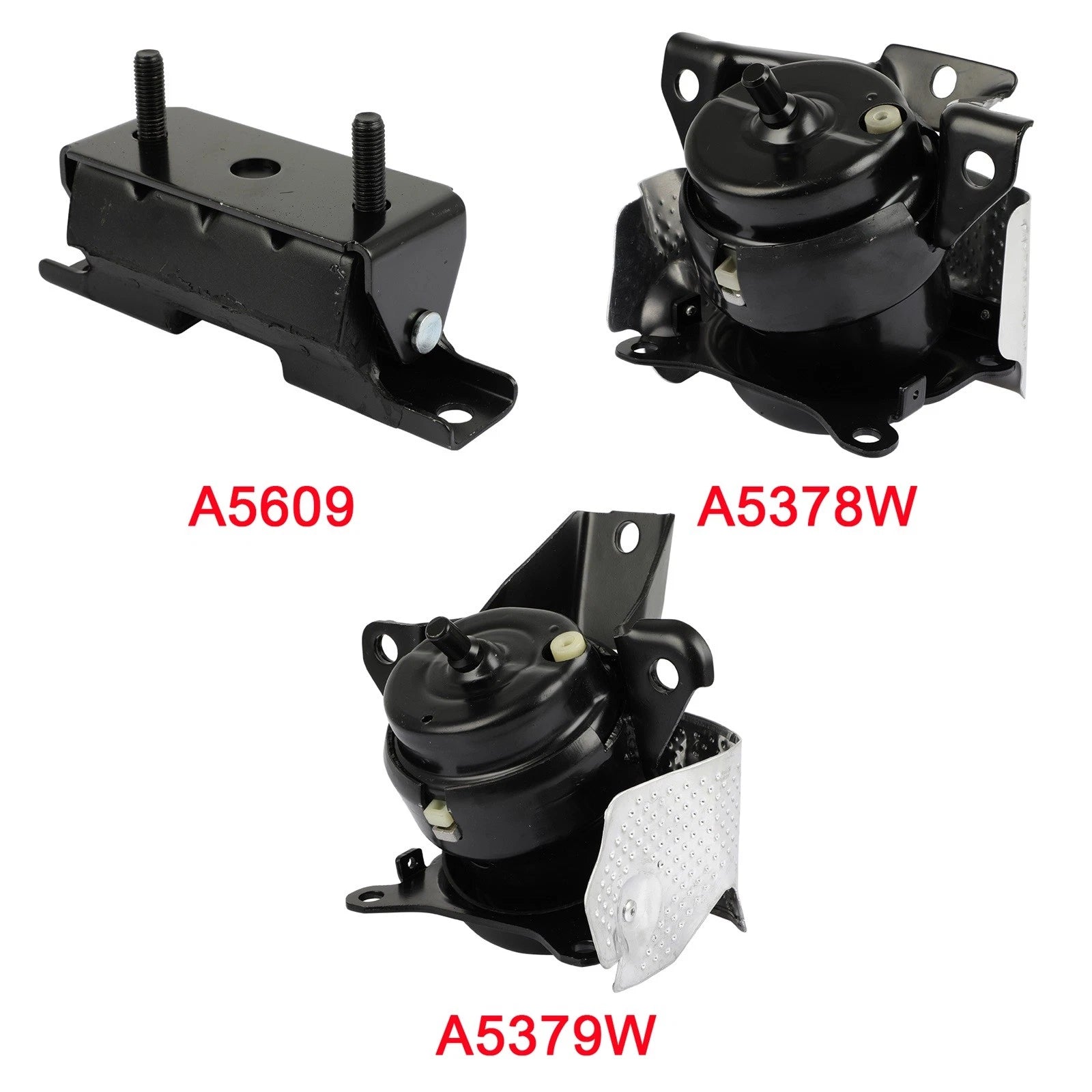 3Pcs Engine Motor Trans Mount Set for Cadillac Escalade (2015–2017) 6.2L 4WD