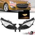Set of 2 Clear Lens Fog Lights for Genesis Coupe (2013–2017)