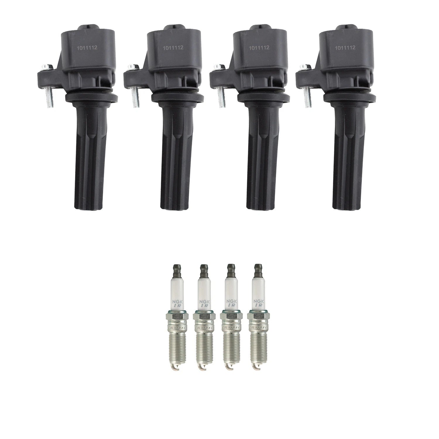Set of 4 NGK Ignition Coils & Iridium Spark Plugs for Canyon Colorado (2004–2012)
