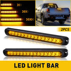 15LED Yellow Amber Truck DRL Light Bar for