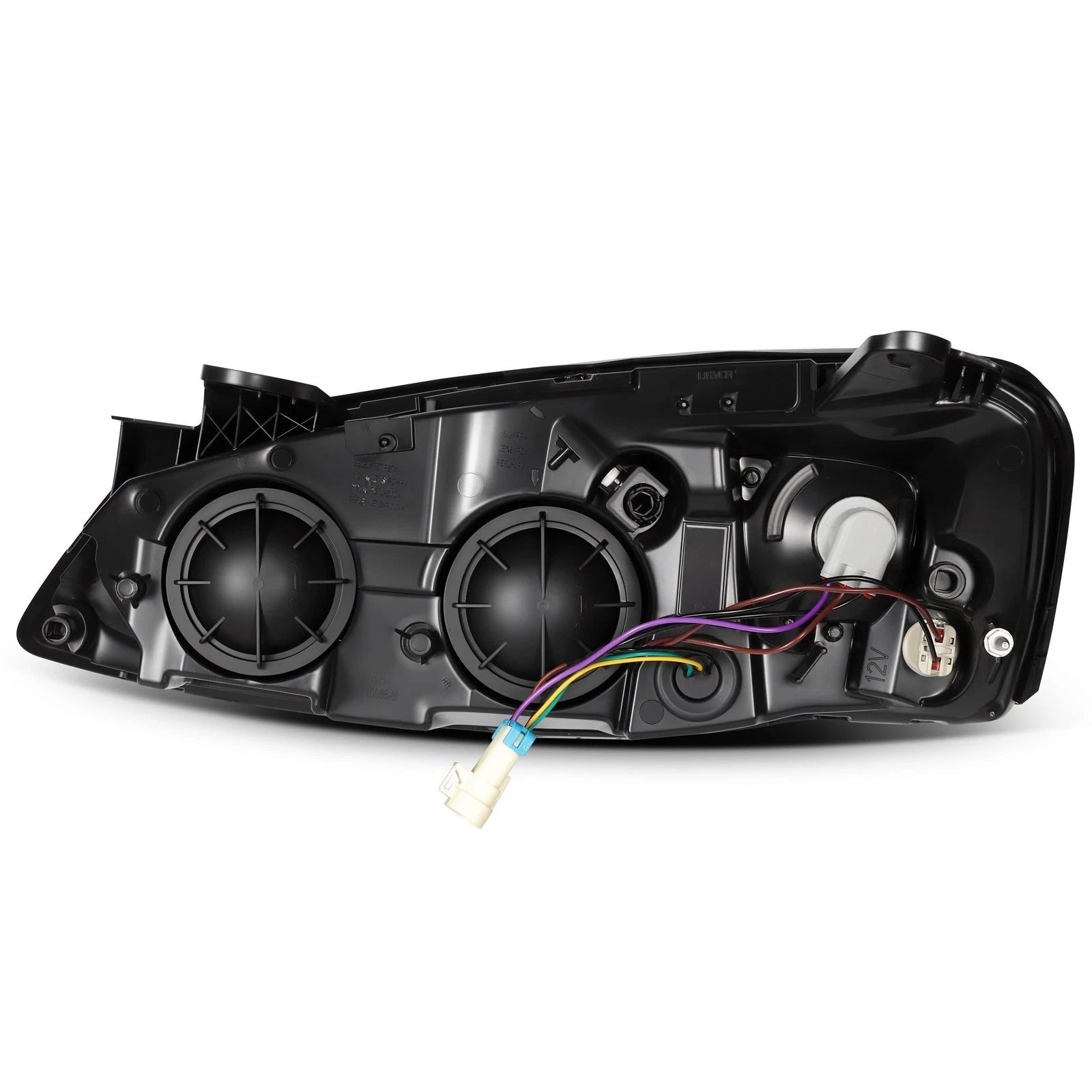 Headlight Assembly Pair for Pontiac G6 (2005–2010) Black Amber