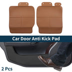 2X Car Door Anti Kick Pad Sticker for Toyota Vellfire Alphard (2015–2020) Brown