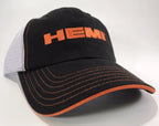 Hat Cap Black White Orange Dodge Hemi Logo Licensed for Chrysler Dodge (2005–2015)