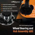 Front Wheel Hub Assembly for Chevy Silverado 1500HD GMC Sierra (2001-2003)