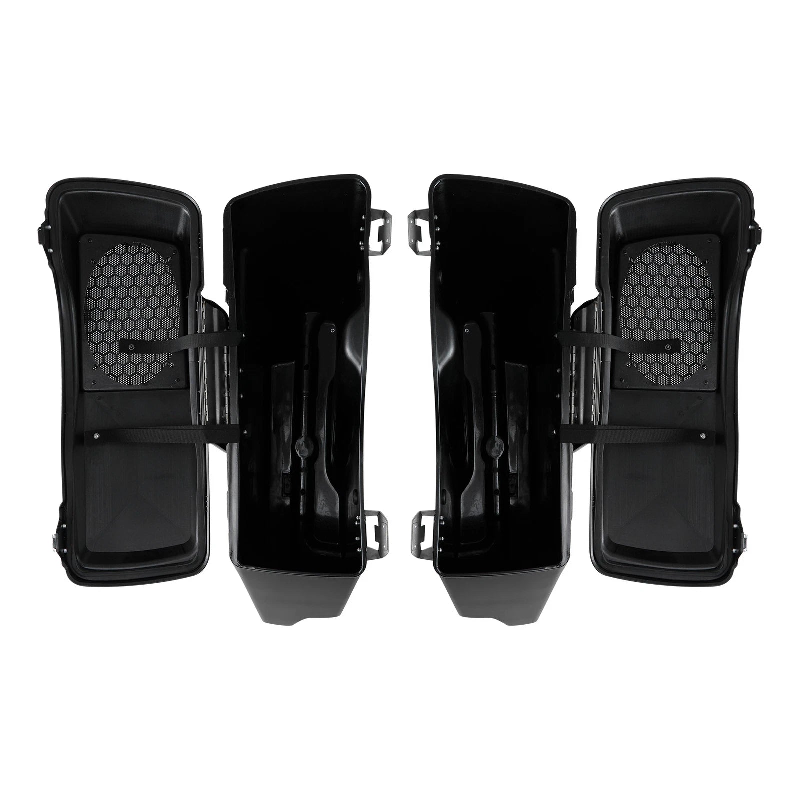 5" Stretched Saddlebags Speaker Lids Bracket for Harley Softail (1984–2017)