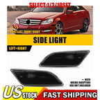 Set of 2 Front Side Marker Light Covers for Benz W204 C250 C300 C350 (2012â2014)
