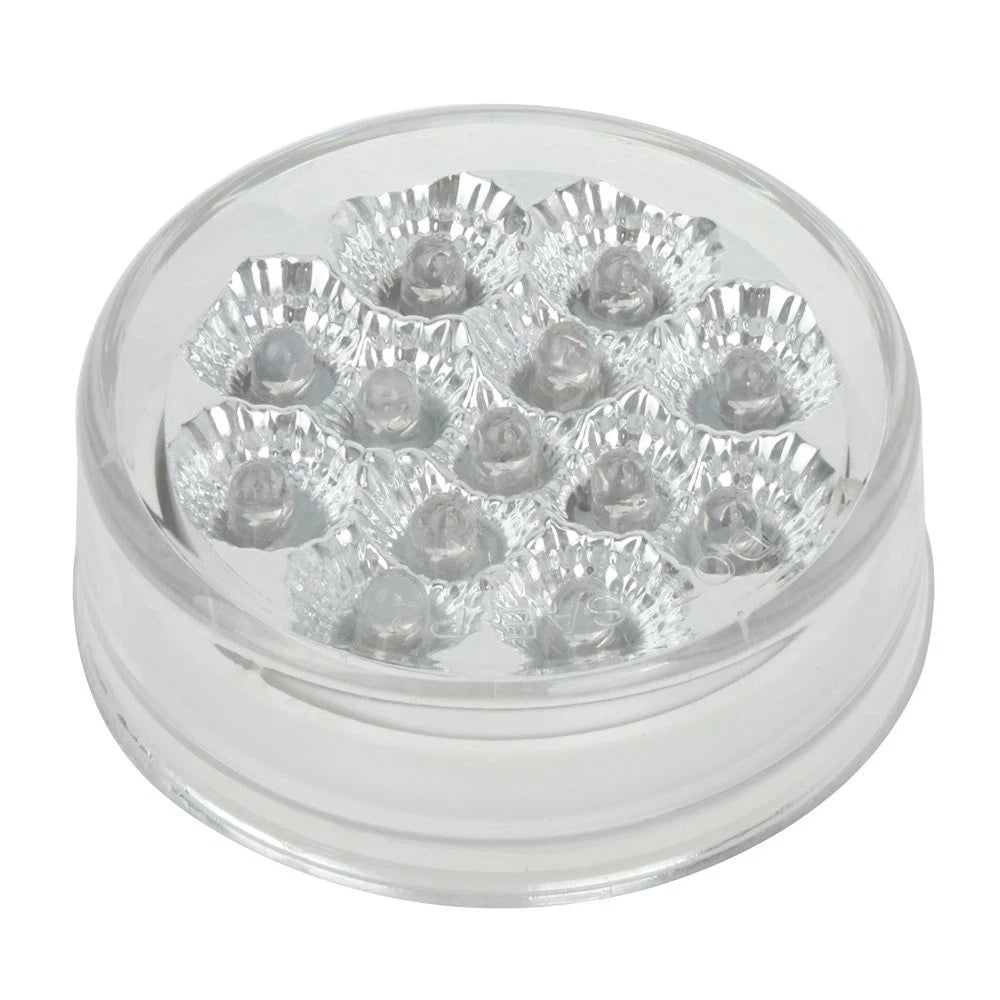 Set of 4 Amber 2.5" 13 LED Clear Lens Side Marker Lights for Trailer