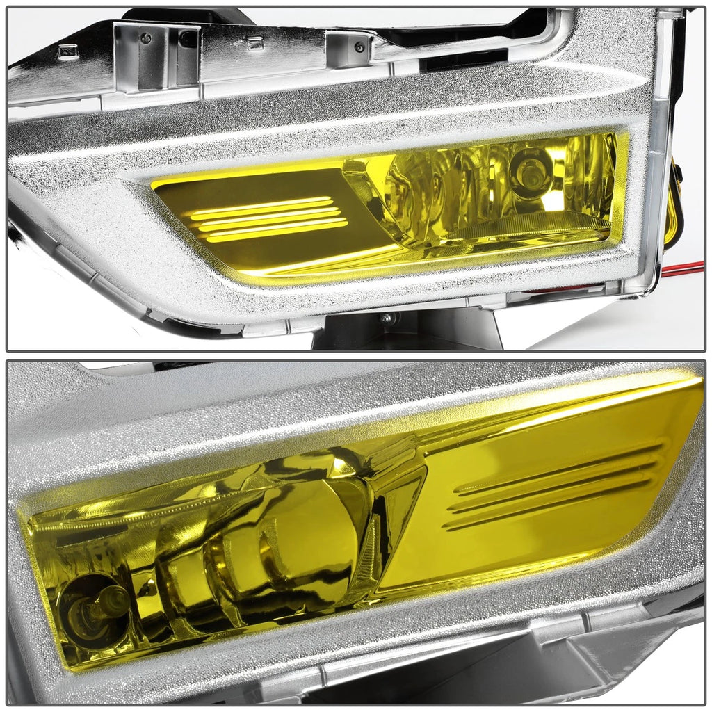 Pair of Amber Lens Front Bumper Fog Lights for Nissan Rogue (2017–2018)