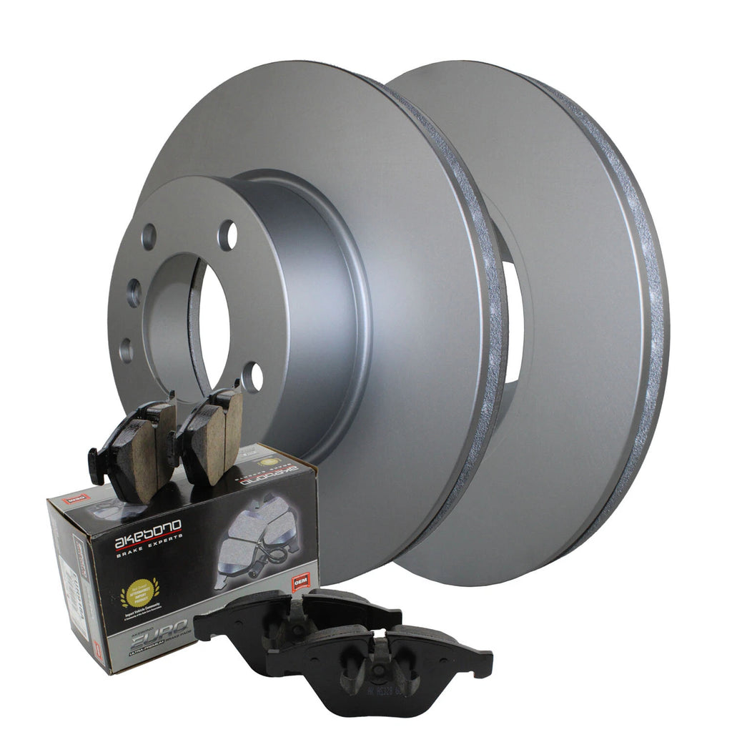 Front Brake Kit 300mm Rotors Akebono Ceramic Pad for BMW E82 E88 E90 E91 E92 E93 (2007–2013)