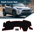 Dashboard Cover Mat for Toyota Yaris Cross (2021–2023) - Black Red Set
