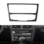 Carbon Black Console CD Panel Trim for Audi A4 A5 Q5 B8 B7 (2009–2016)