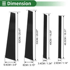 8 Pcs Door Pillar Window Trim for BMW X5 (2014–2018) Black