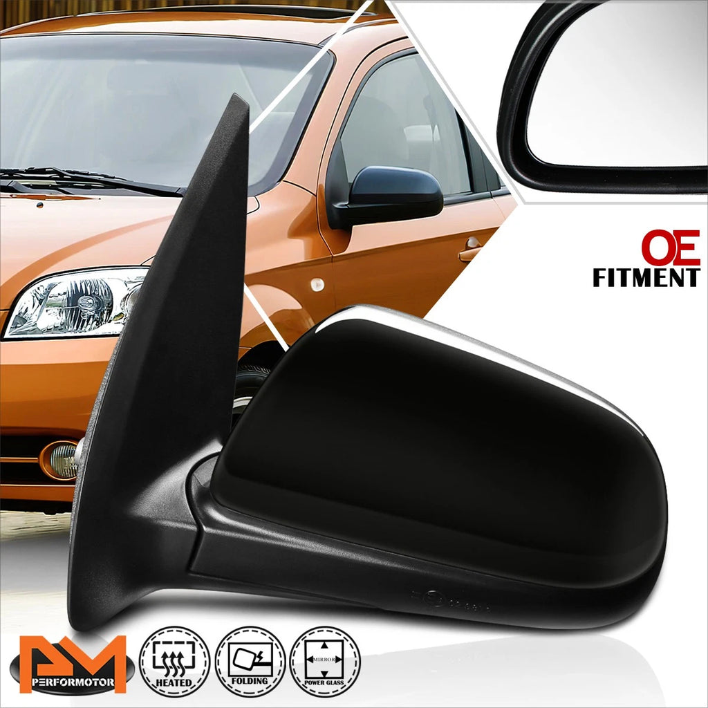Powered Heated Side Door Mirror for Chevy Aveo (2007–2011) - Left