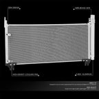 Front A/C Condenser for Lexus RX450h RX450hl (2016–2022) Aluminum Core