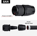 4Pcs 8AN Straight Swivel Hose End Fitting for CPE Oil Fuel Line (Fits Various)