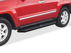 Black Running Boards for Jeep Grand Cherokee Commander (2005–2010)