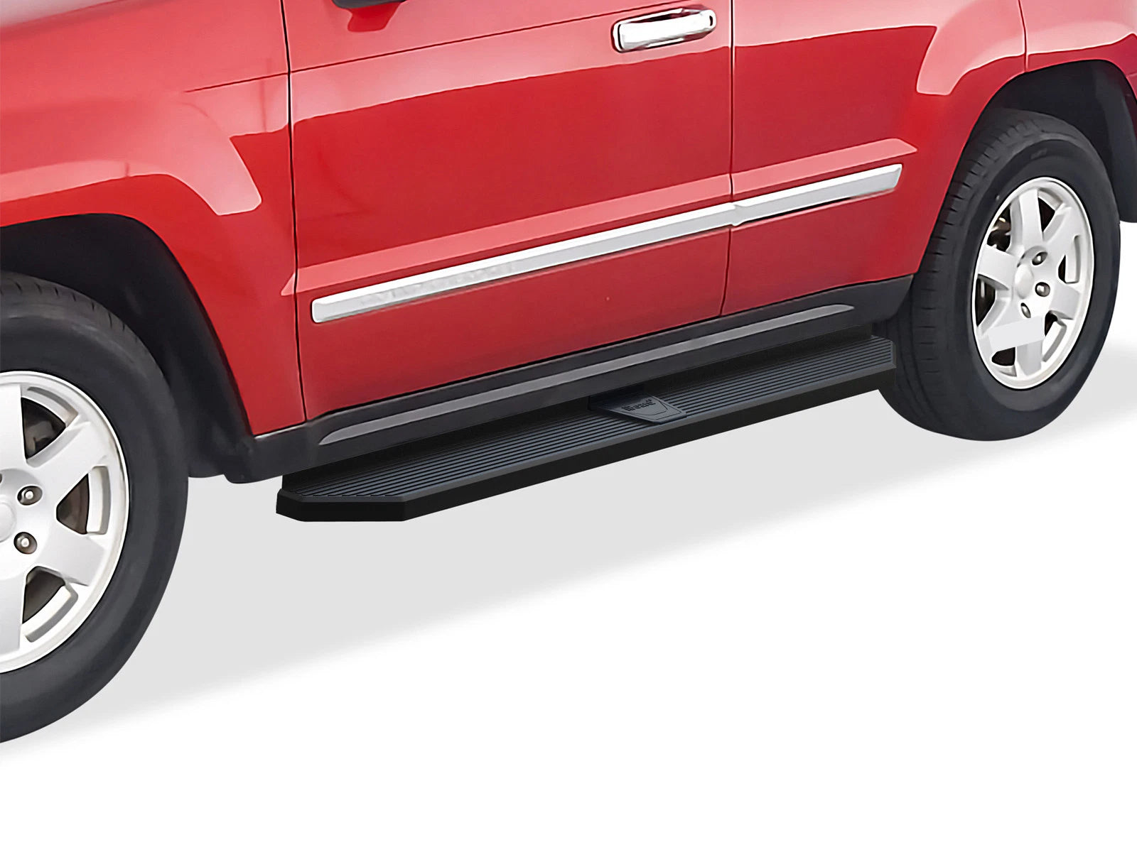 Black Running Boards for Jeep Grand Cherokee Commander (2005–2010)
