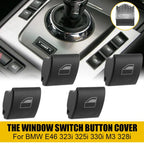 4x Window Switch Button Caps for BMW E46 323i 325i 330i M3 328i (1998-2006)