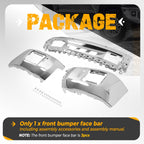Chrome Front Bumper Face Bar with Sensor for GMC Sierra 1500 (2014–2015)