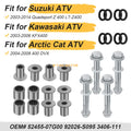 2 Front A Arm Bushing Bearing Seal & Bolt Kit for Suzuki Kawasaki Arctic Cat 400 (2000–2023)