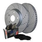 Front Brake Kit 296mm Drilled Rotors & Bosch Pads for ES350 Avalon Camry (2007–2017)
