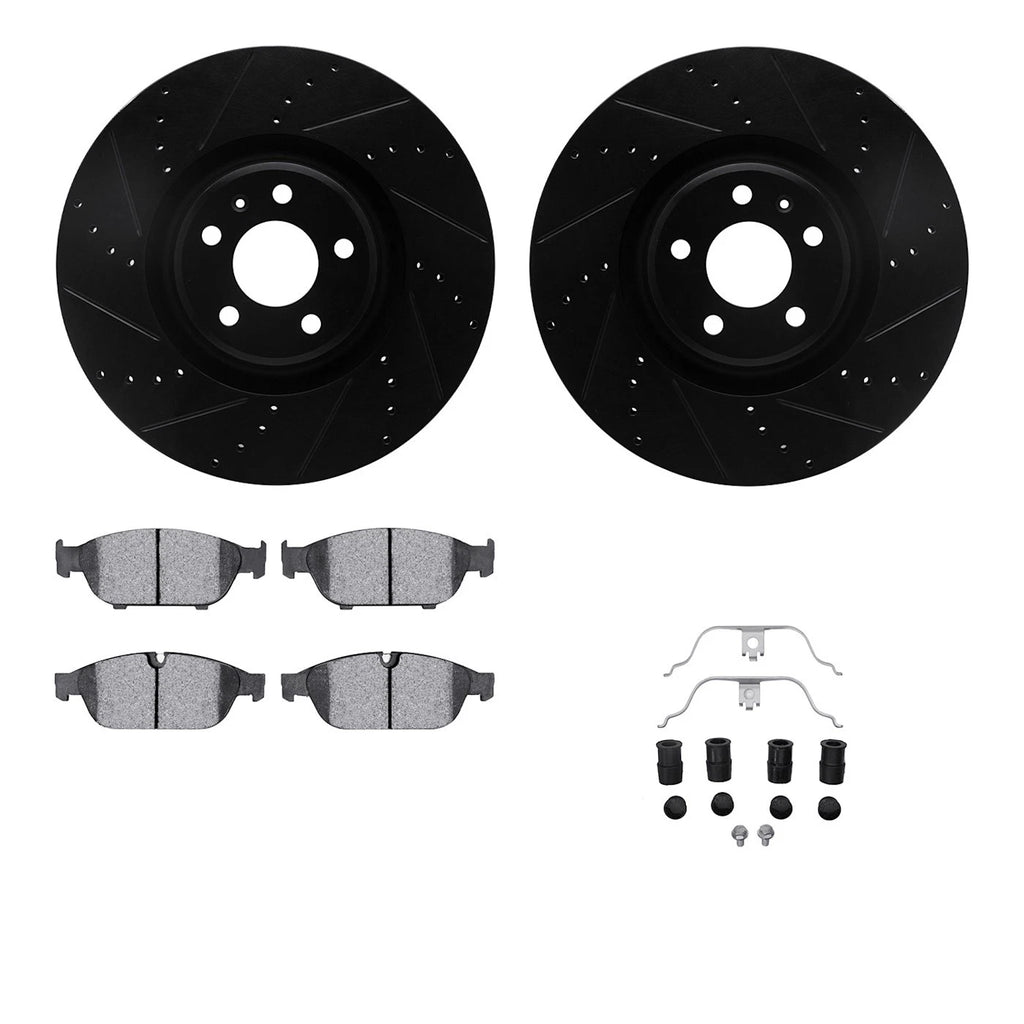 2X Brake Disc and Pad Kit for Audi A6
