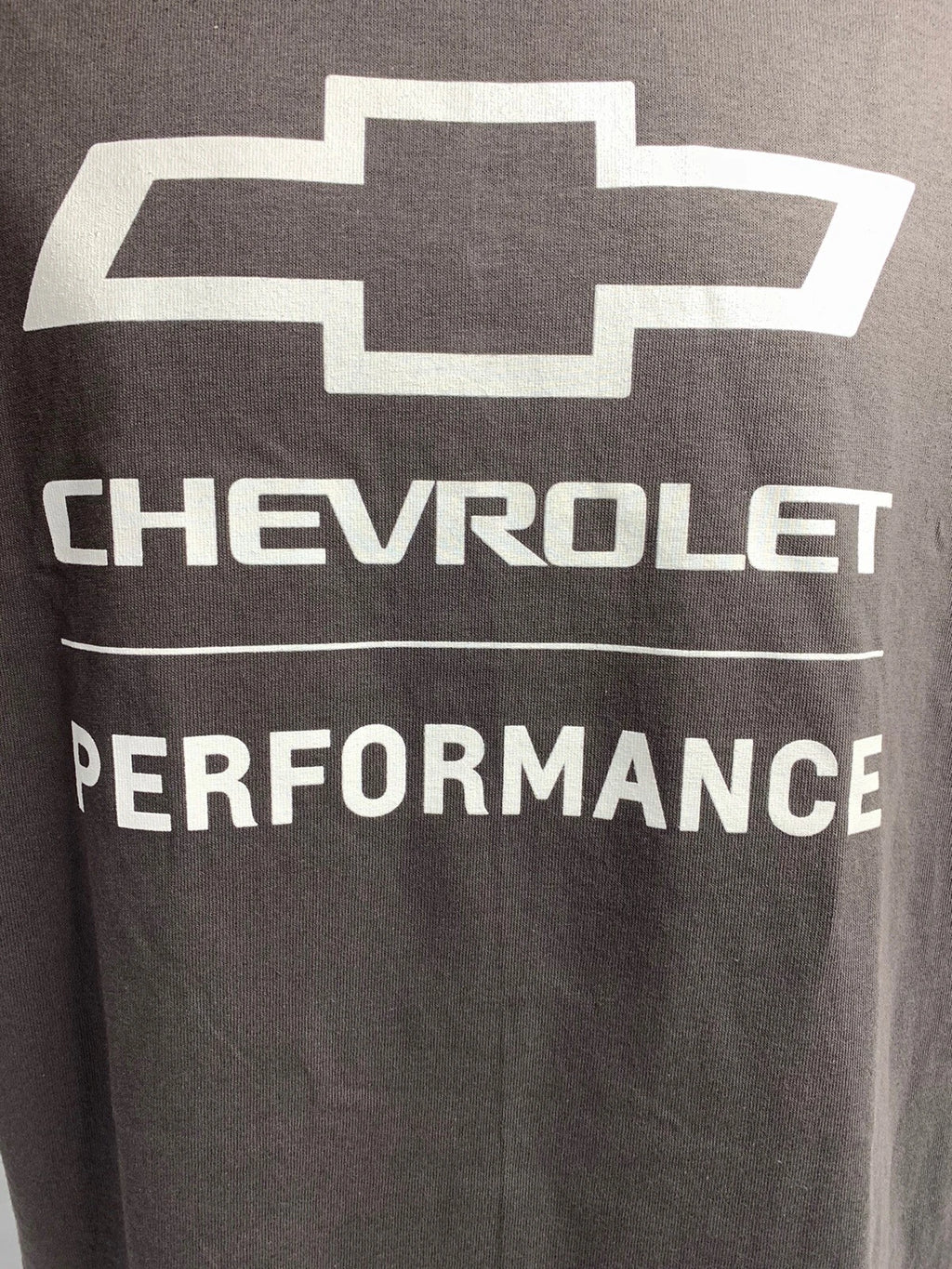 Chevrolet Performance Gray T Shirt Script Logo w Bowtie Emblem (2010–2024)