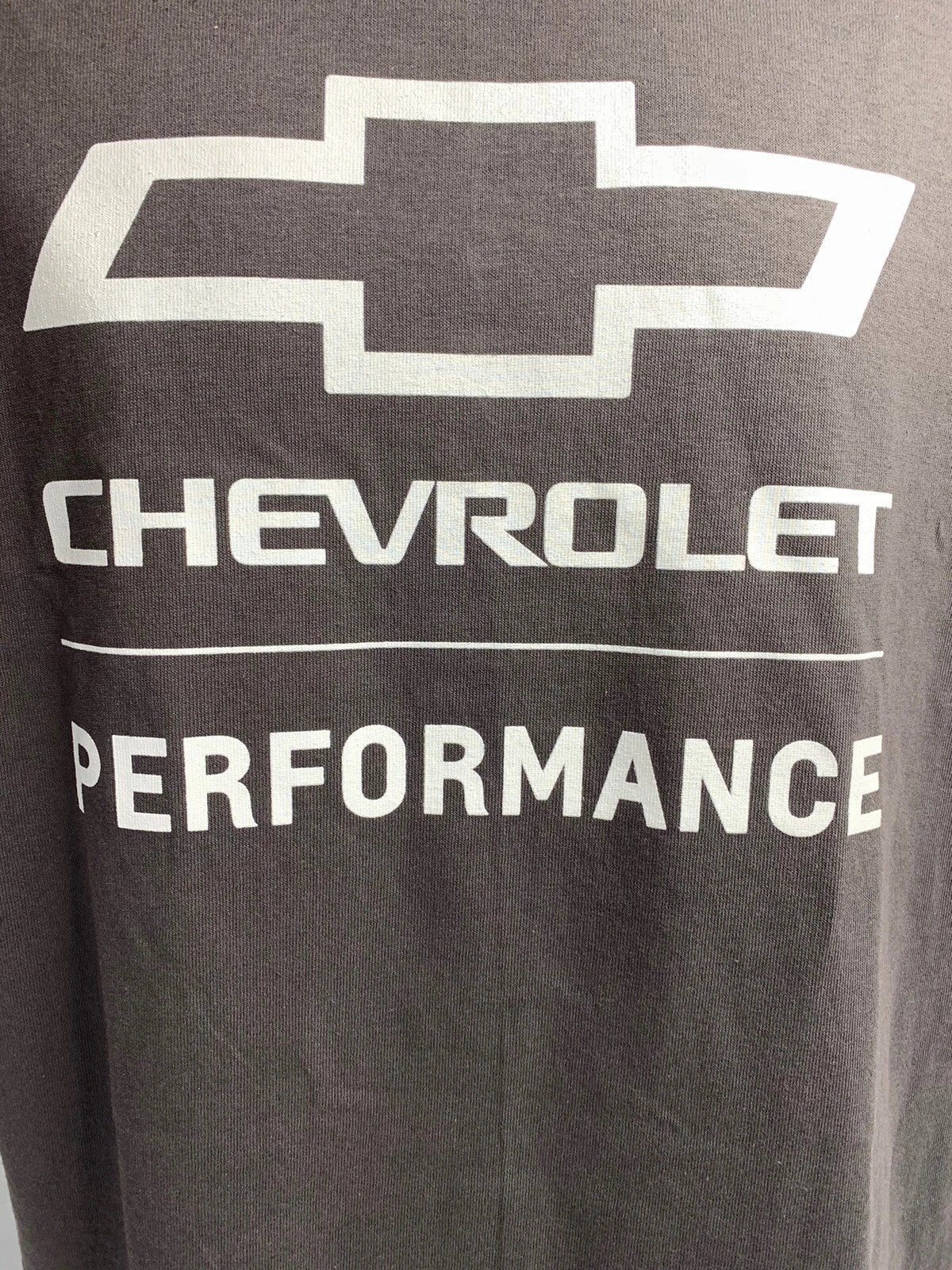 Chevrolet Performance Gray T Shirt Script Logo w Bowtie Emblem (2010–2024)